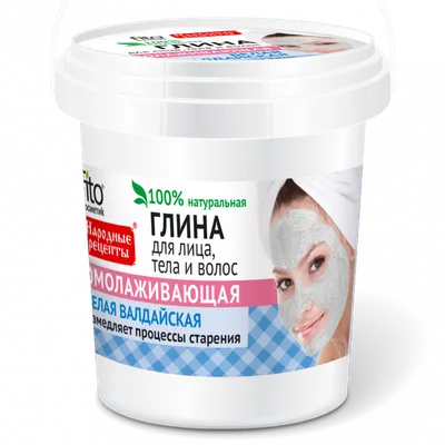 Fitokosmetik Przepisy Ludowe, Glinka wałdajska odmładzająca do twarzy, ciała i włosów