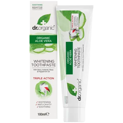 Dr.Organic Organic Aloe Vera Whitening Toothpaste (Wybielająca pasta do zębów z aloesem)