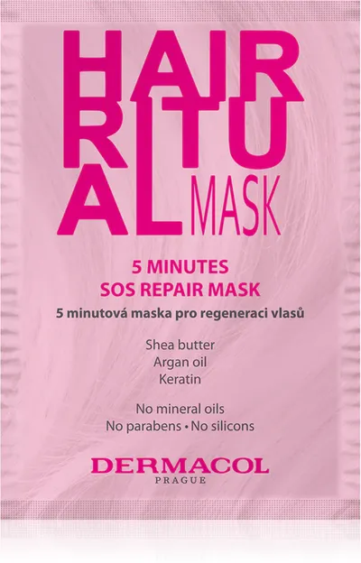 Dermacol Hair Ritual Mask (Intensywna maska regenerująca do włosów)