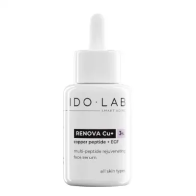 Idolab Renova Cu+, Multi Peptide Rejuvenating Face Serum (Odmładzające i regenerujące serum z peptydem miedziowym)