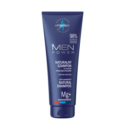 4Organic Men, Power Natural Shampoo (Naturalny przeciwłupieżowy szampon do włosów)