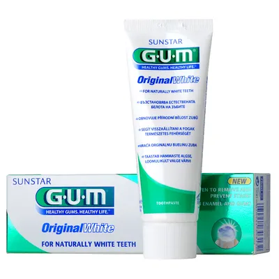 Gum Sunstar Gum Original White, Whitening Toothpaste (Wybielająca pasta do zębów)