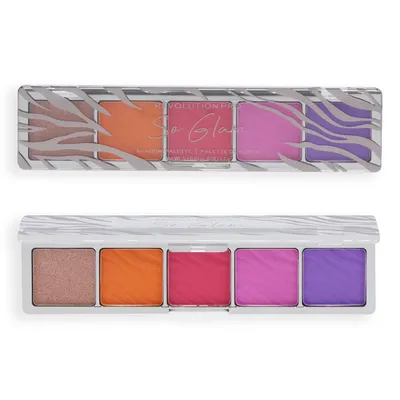 Revolution Pro Glam, So Glam Zebra Brights Eyeshadow Palette (Paleta cieni do powiek)
