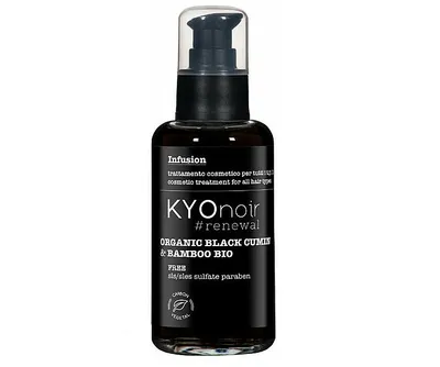 KYO Noir renewal,  Black Cumin & Bamboo Infusion (Serum do włosów z czarnym węglem i bambusem)