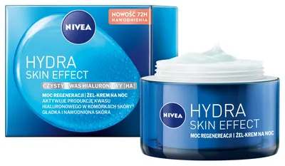 Nivea Hydra Skin Effect, Żel-krem na noc z kwasem hialuronowym