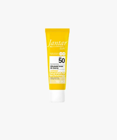 Jantar Sun, Bursztynowy ultralekki krem do twarzy SPF50