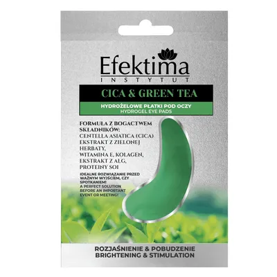 Efektima Cica & Green Tea Hydrogel Eye Pads (Hydrożelowe  płatki pod oczy)