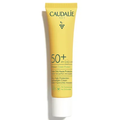 Caudalie Vinosun Protect, Very High Protection Lightweight Cream SPF 50+ (Lekki Krem o Bardzo Wysokiej Ochronie SPF50+)