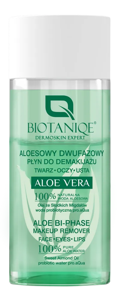 Biotaniqe Aloe Vera, Aloe Bi-Phase Makeup Remover (Dwufazowy płyn do demakijażu)