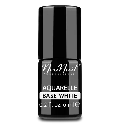 NeoNail Aquarelle, Base White (Baza do białego lakieru Aquarelle)