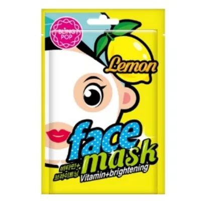 Bling Pop Lemon Face Mask Vitamin+brightening (Odżywczo-rozświetlająca maska w płachcie)
