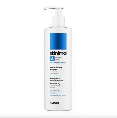 Skinimal Atopic Skin, Hypoallergenic, Ceramidowy balsam do ciała i twarzy
