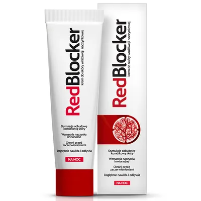 RedBlocker Krem do skóry naczynkowej na noc