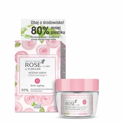 Floslek Różane Ogrody Rose for Skin, Różany krem odmładzający na dzień