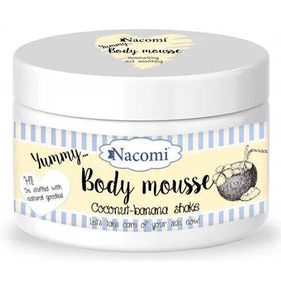 Nacomi Body Mousse Coconut - Banana Shake (Mus do ciała `Kokosowo-bananowy shake`)