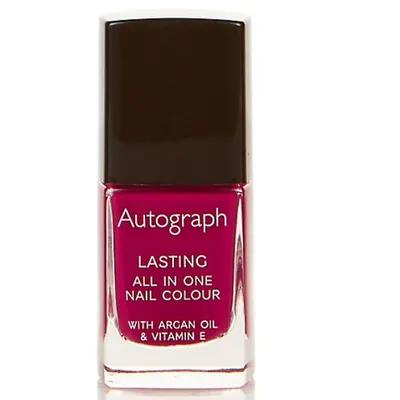 Marks & Spencer Autograph, Lasting All in One Nail Colour with Argan Oil & Vitamin E (Lakier do paznokci z olejkiem arganowym i witaminą E)