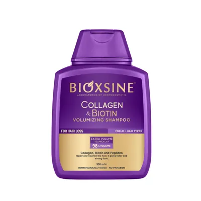 Bioxsine Collagen & Biotin Volumizing Shampoo (Szampon dodający włosom objętości)