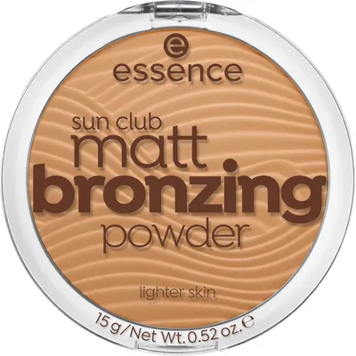Essence Sun Club Matt Bronzing Powder (Matowy bronzer do twarzy  (nowa wersja))