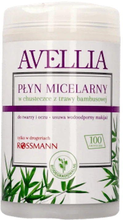 Avellia Płyn micelarny w chusteczce z trawy bambusowej