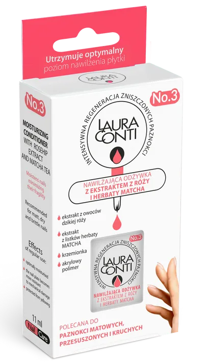 Laura Conti Nawilżająca odżywka z ekstraktem z róży i herbaty Matcha No. 3