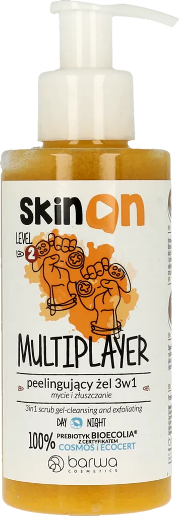 Barwa Skin ON, Żel peelingujący do twarzy 3 w 1 `Multiplayer`
