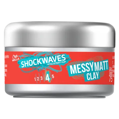 Wella Shockwaves, Messy Matt Clay (Glinka do włosów)