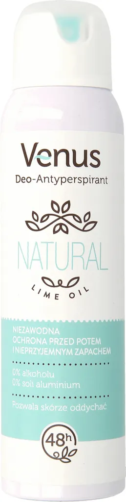 Venus Natural Lime Oil, Dezodorant w sprayu dla kobiet 48h