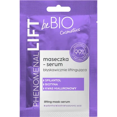 beBIO Phenomenal Lift, Maseczka-serum błyskawicznie liftingująca