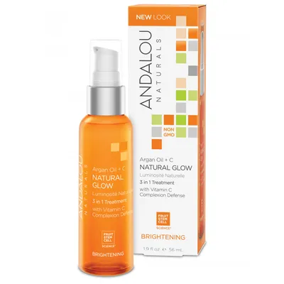 Andalou Naturals Argan Oil + C Natural Glow 3 in 1 Treatment (Rozświetlające serum olejowe z wit. C)