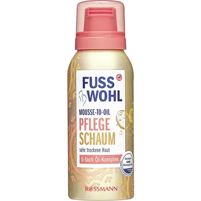Fusswohl Mousse-to-Oil Pflegeschaum (Pianka do do stóp pielęgnacja bardzo suchej skóry)