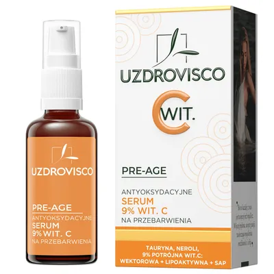 Uzdrovisco Pre-Age, Antyoksydacyjne serum 9% wit. C na przebarwienia