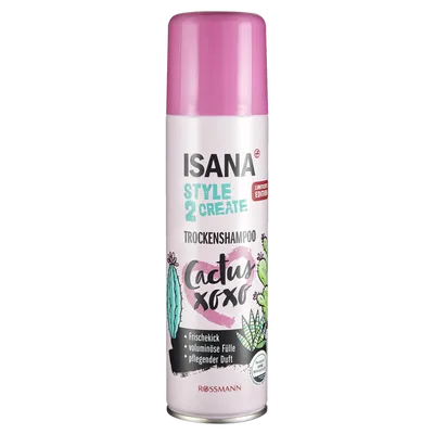 Isana Cactus XoXo Trockenshampoo (Suchy szampon o kwiatowo- egzotycznym zapachu)