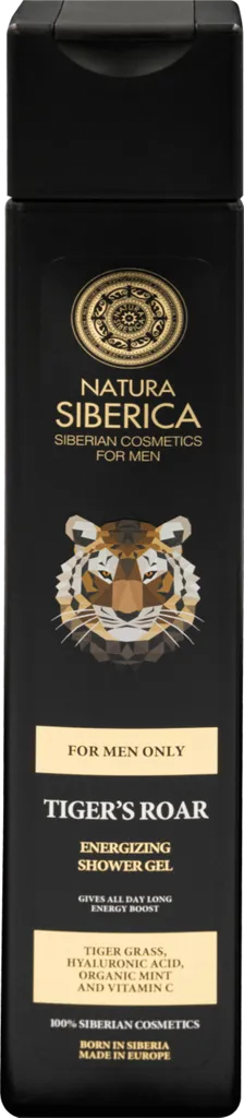 Natura Siberica Men, Energetyzujący żel pod prysznic `Ryk tygrysa`