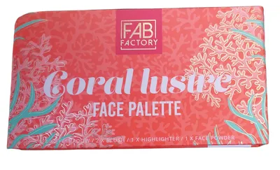 Fab Factory Coral Lustre, Face Palette (Paleta do makijażu oczu i twarzy)