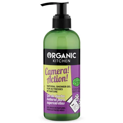 Organic Kitchen Camera Action!, Natural Shower Gel for Actresses by Nature (Organiczny żel pod prysznic)