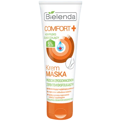 Bielenda Comfort+, Krem - maska przeciw zrogowaceniom z efektem eksfoliującym