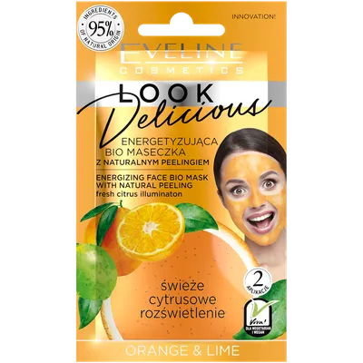 Eveline Cosmetics Look Delicious, Energetyzująca bio maseczka z naturalnym peelingiem