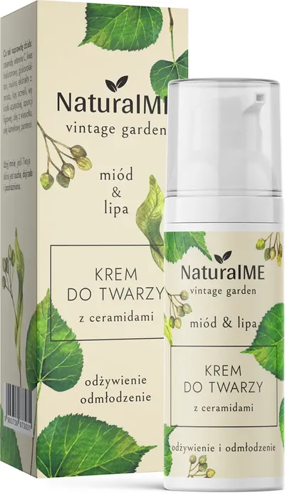 NaturalME Vintage Garden, Miód & Lipa, Krem do twarzy z ceramidami