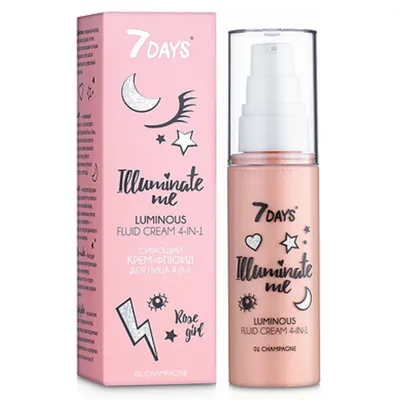 Vilenta 7 Days, Illuminate Me Luminous Fluid Cream (Rozświetlający podkład 4 w 1)