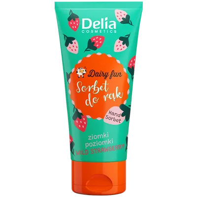 Delia Dairy Fun, Sorbet do rąk `Ziomki poziomki`