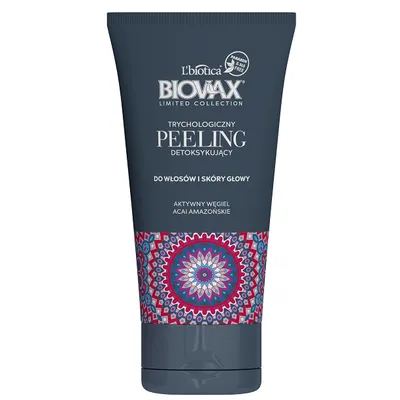 L'biotica Biovax Limited Collection, Trychologiczny peeling detoksykujący do włosów i skóry głowy