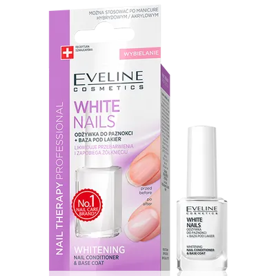 Eveline Cosmetics Nail Therapy Professional, Odżywka wybielająca do paznokci