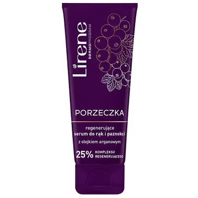 Lirene Dermoprogram Regenerujące serum do rąk i paznokci z olejkiem arganowym `Porzeczka`