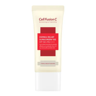 Cell Fusion C Derma Relief Sunscreen 100 SPF 50+ (Krem przeciwsłoneczny do skóry wrażliwej z SPF100)