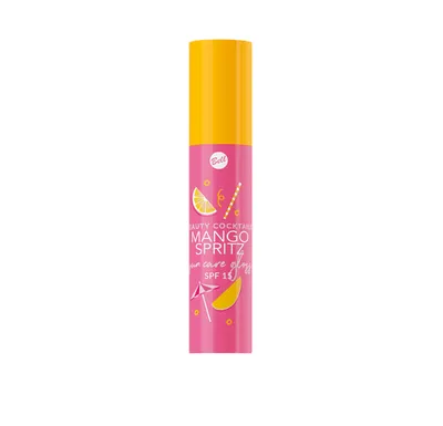 Bell Beauty Coctails, Mango Spritz Sun Care Gloss (Transparentny błyszczyk do ust z SPF 15)