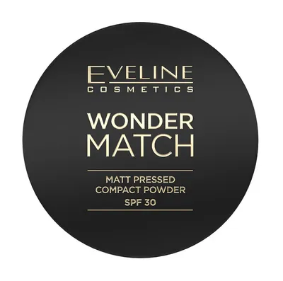 Eveline Cosmetics Wonder Match, Matt Pressed Compact Powder SPF 30 (Matowy puder prasowany z filtrem ochronnym SPF 30)