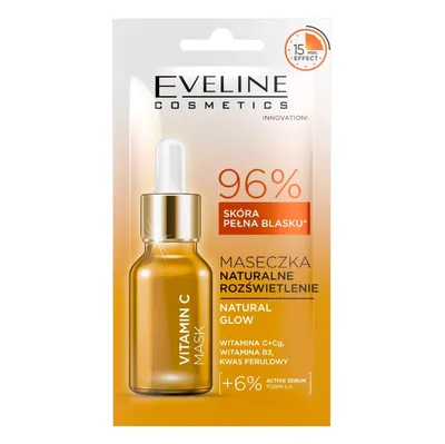 Eveline Cosmetics Natural Glow, Vitamin C, Mask (Maseczka do twarzy z witaminą C)