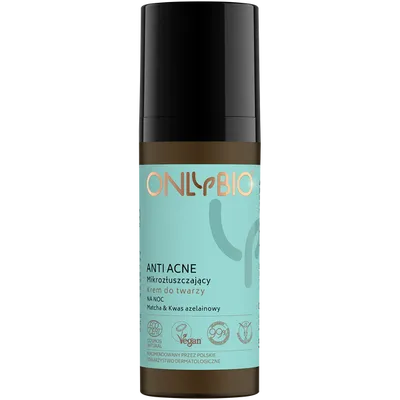 OnlyBio Anti Acne, Mikrozłuszczający krem do twarzy na noc