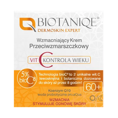 Biotaniqe Vit C Kontrola Wieku, Wzmacniający krem przeciwzmarszczkowy na dzień i na noc 60+