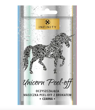 Infinity Unicorn Peel-off, Oczyszczająca maseczka z brokatem